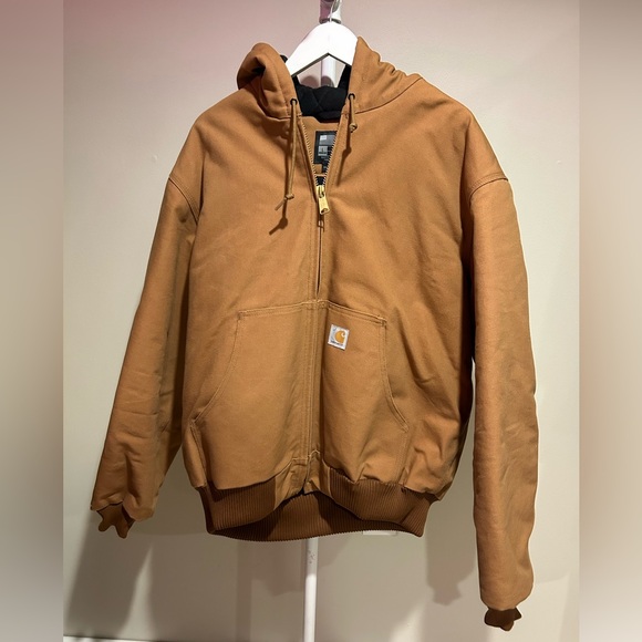 Carhartt MEN'S INSULATED ACTIVE JAC - LOOSE FIT - WASHED DUCK SIZE L NWOT - Picture 6 of 10